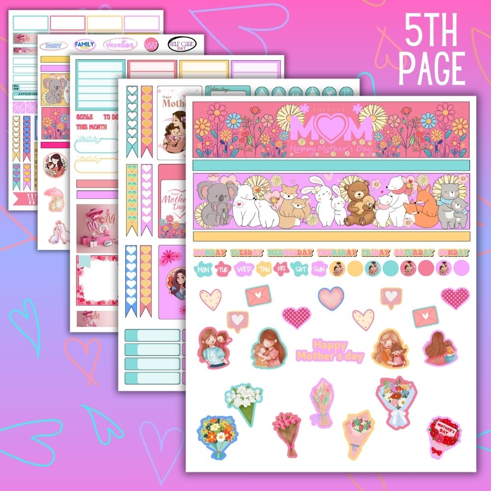 PLR Mothers Day Planner Stickers