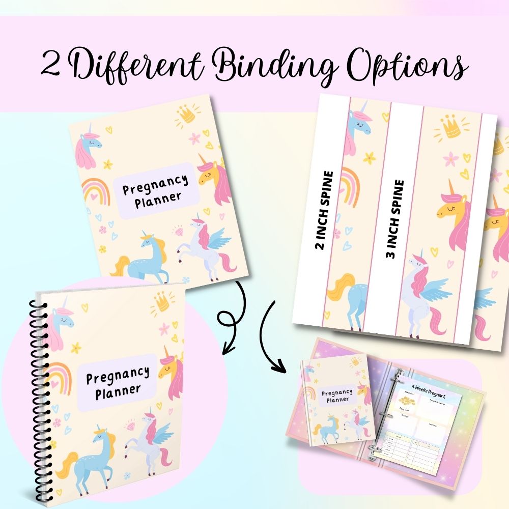 PLR Pregnancy Planner - Colorful Design