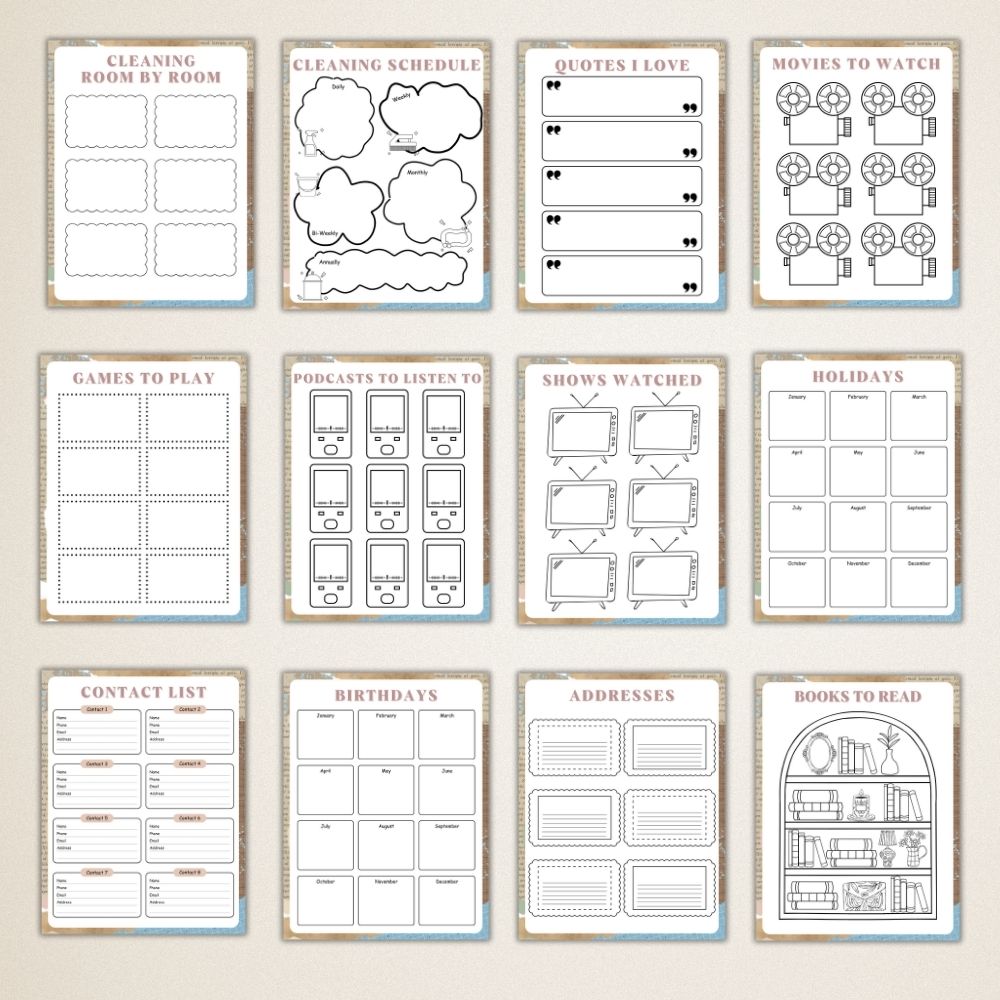 PLR Blue Bullet Planners & Trackers