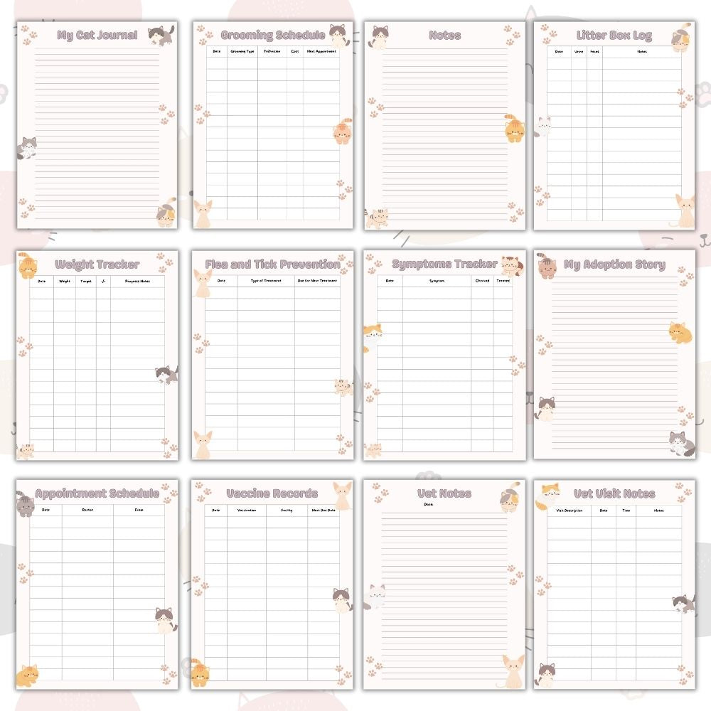 PLR Cat Care Planner