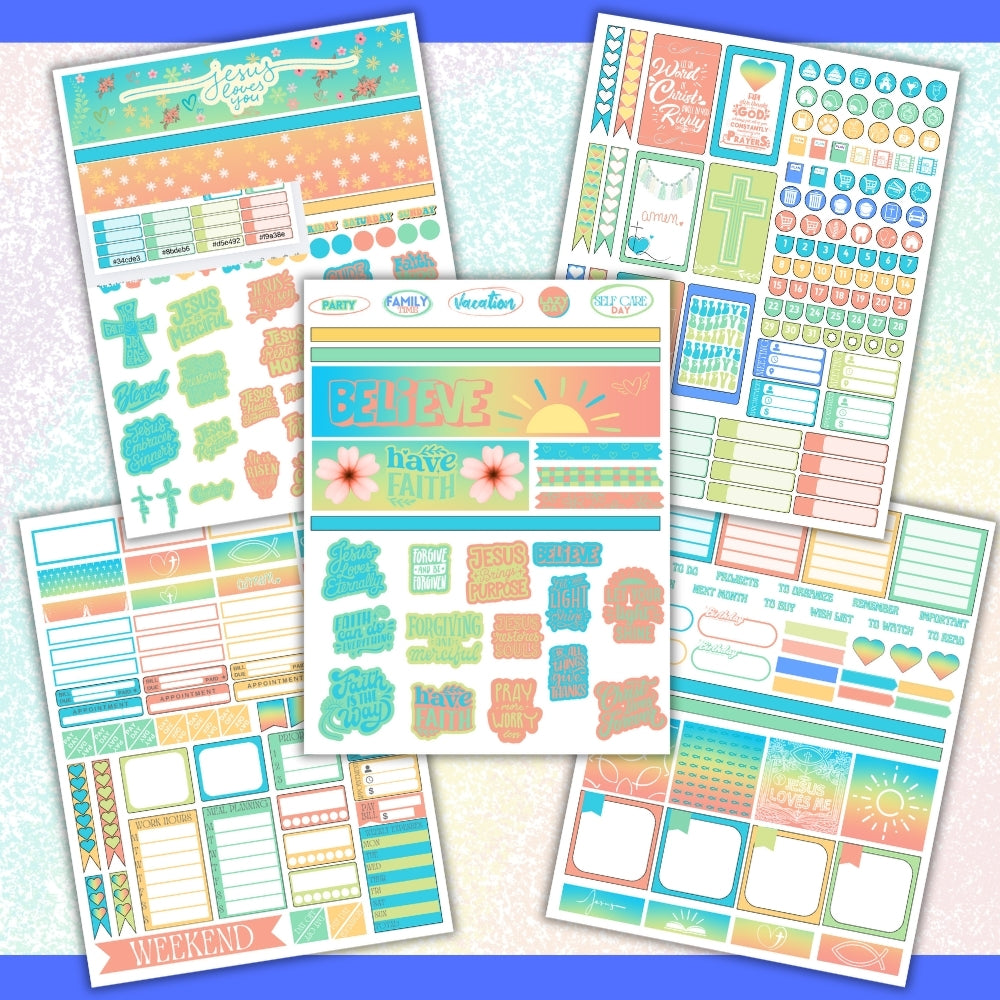 PLR Christian Planner Stickers