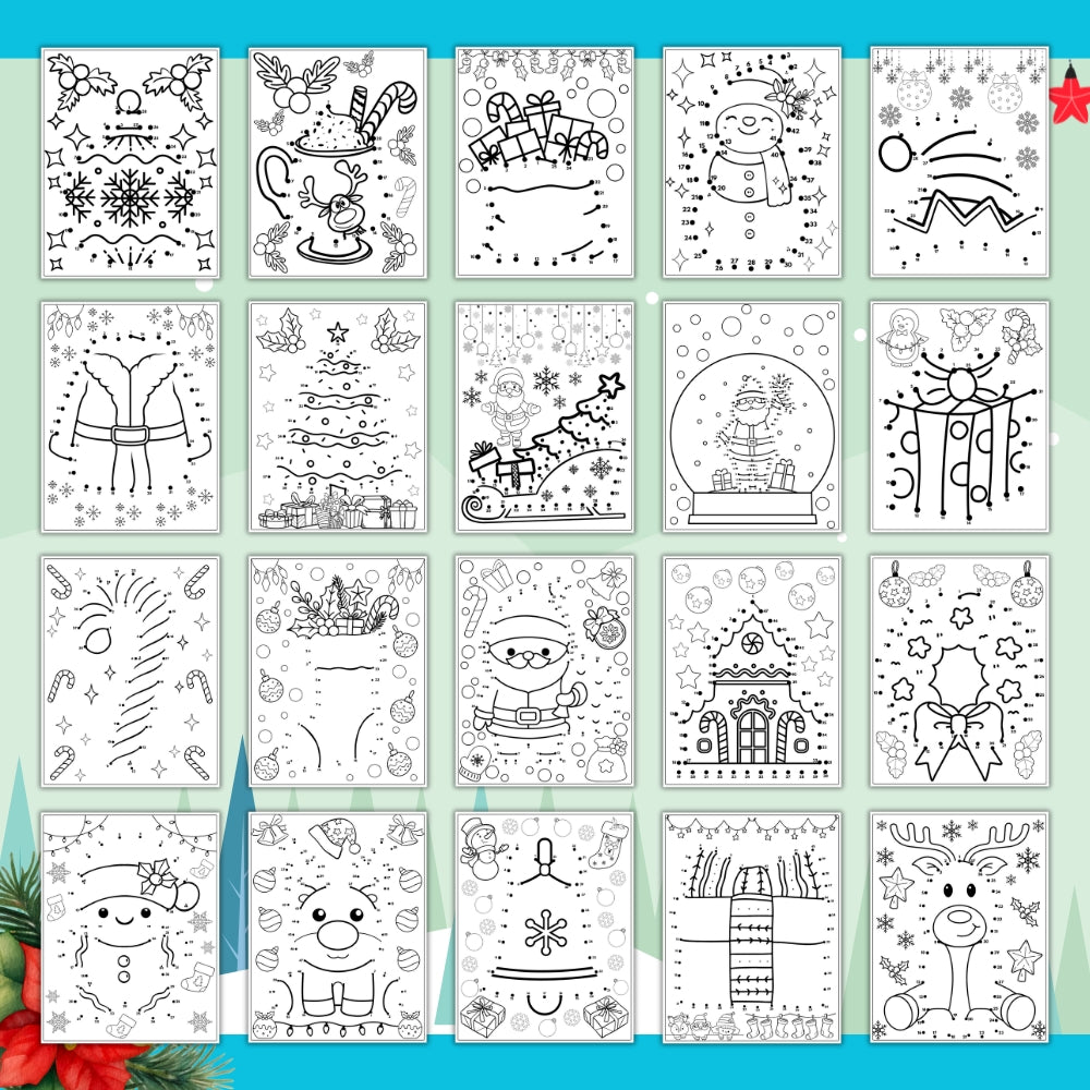 PLR Christmas Dot to Dot