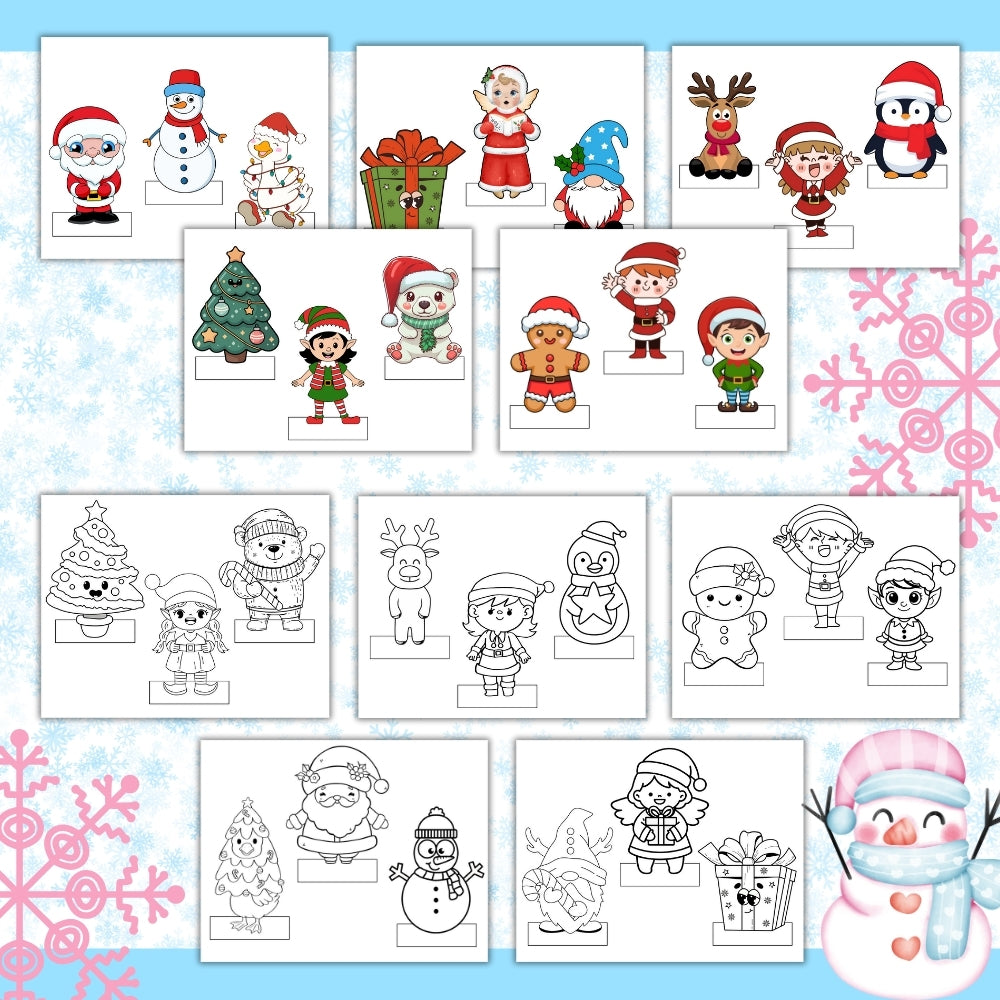 PLR Christmas Finger Puppets