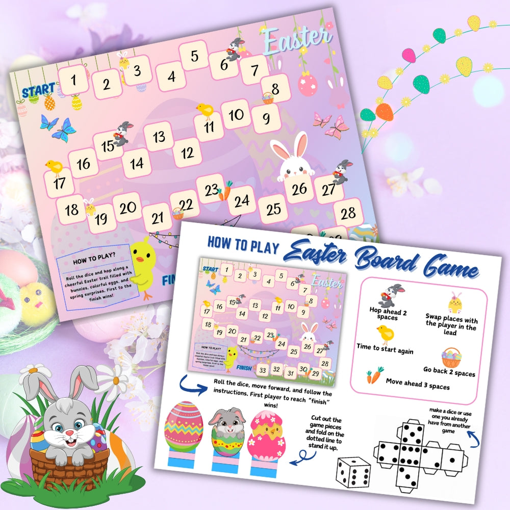 PLR Easter Printable Board Game