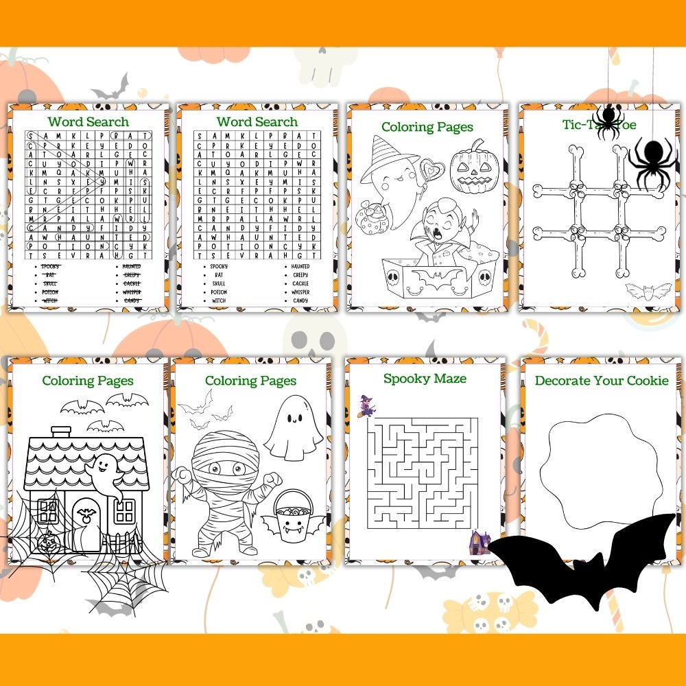 PLR DIY Halloween Cookie Kit Printable Bundle