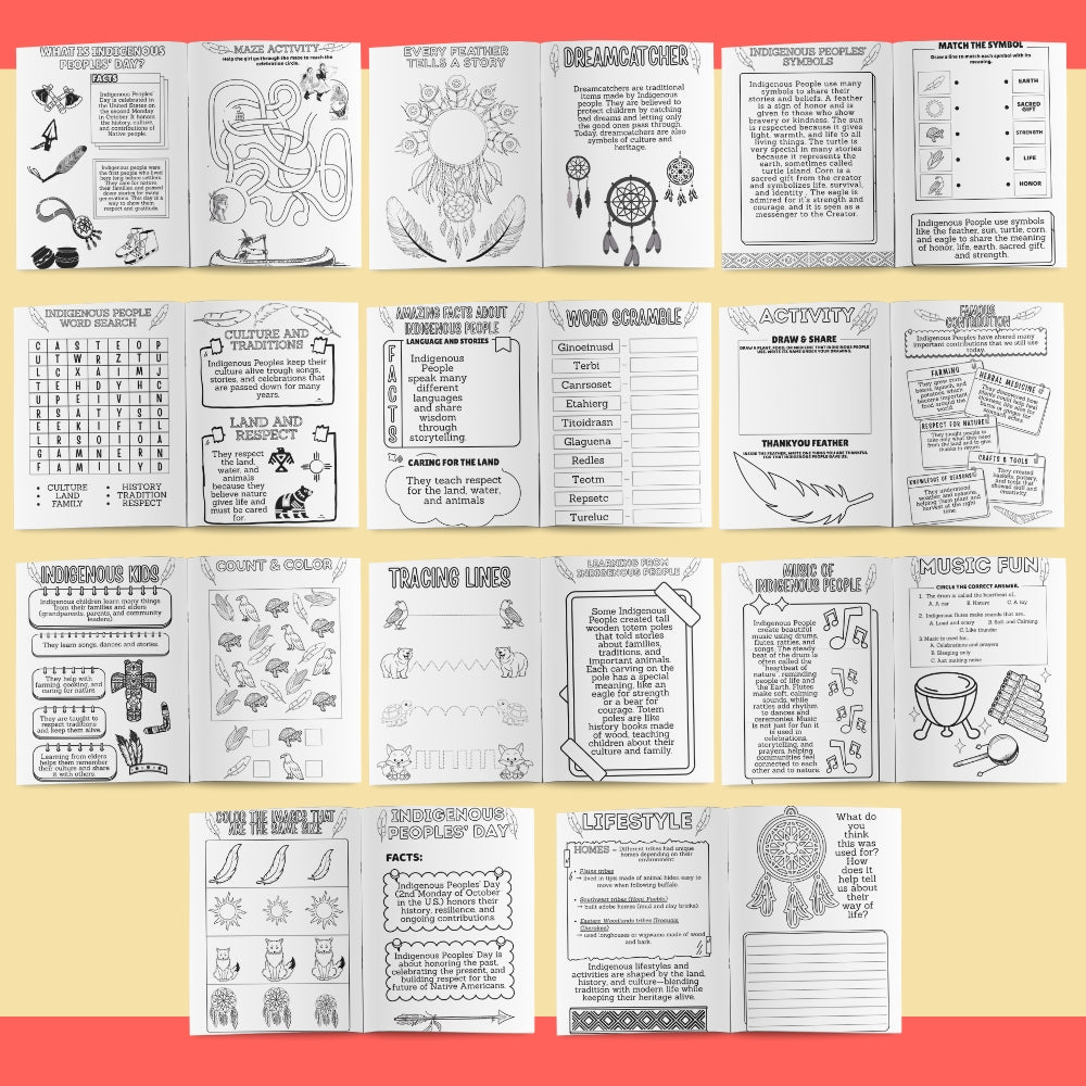 PLR Indigenous Peoples Day Fact Activity Booklet