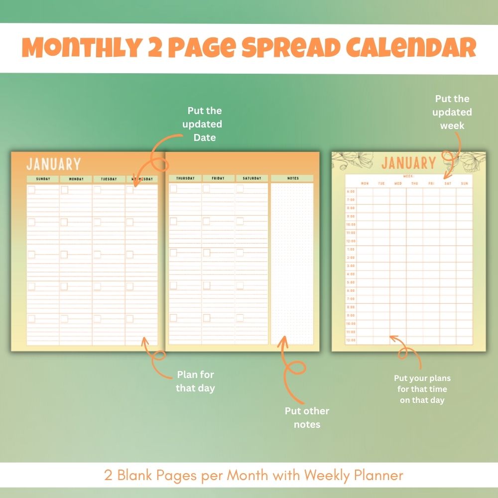 PLR Orange Student Planner