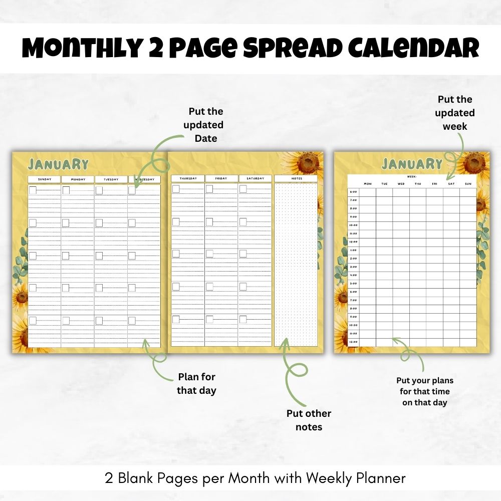PLR Yellow Student Planner