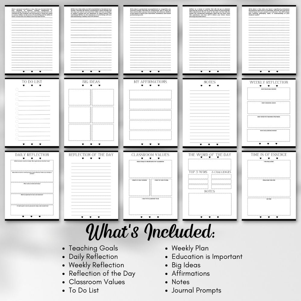 PLR Teacher Journal