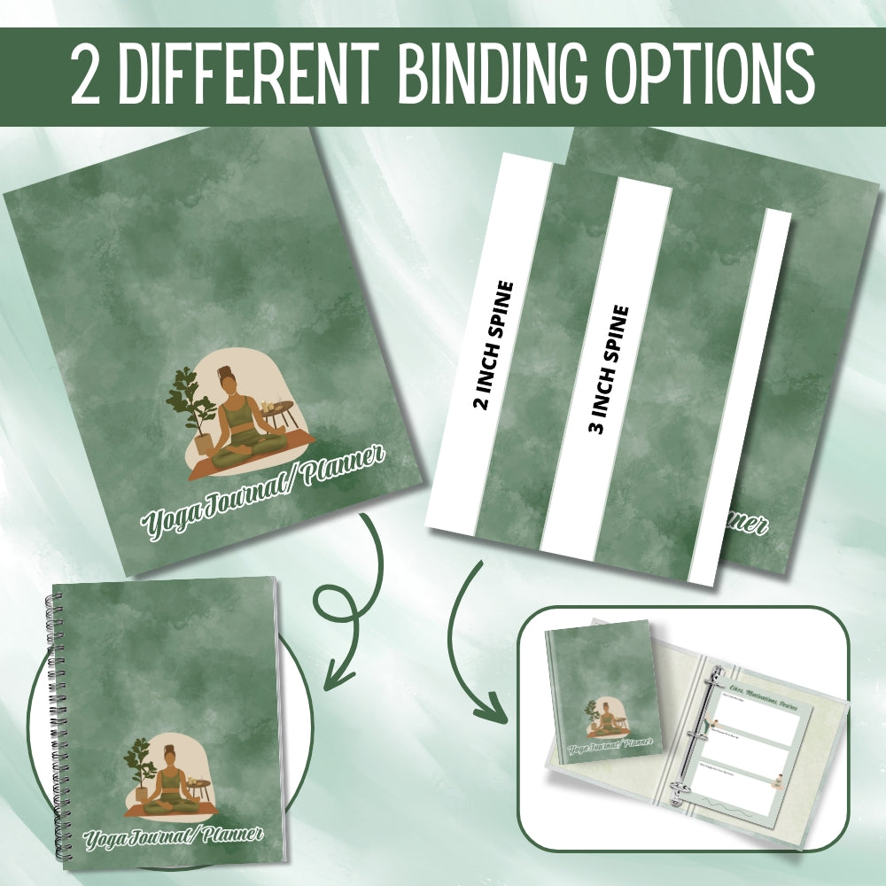 PLR Printable Yoga Journal/Planner