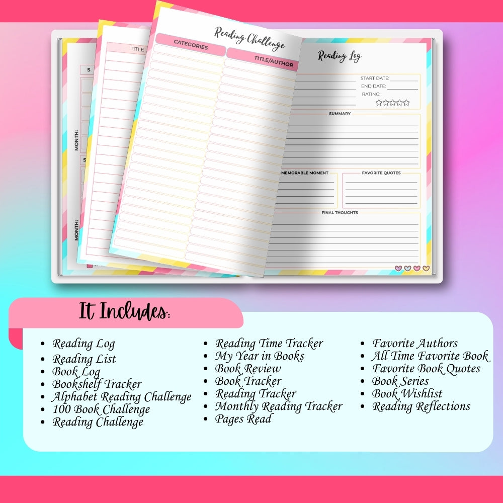 PLR Reading Tracker for Teens