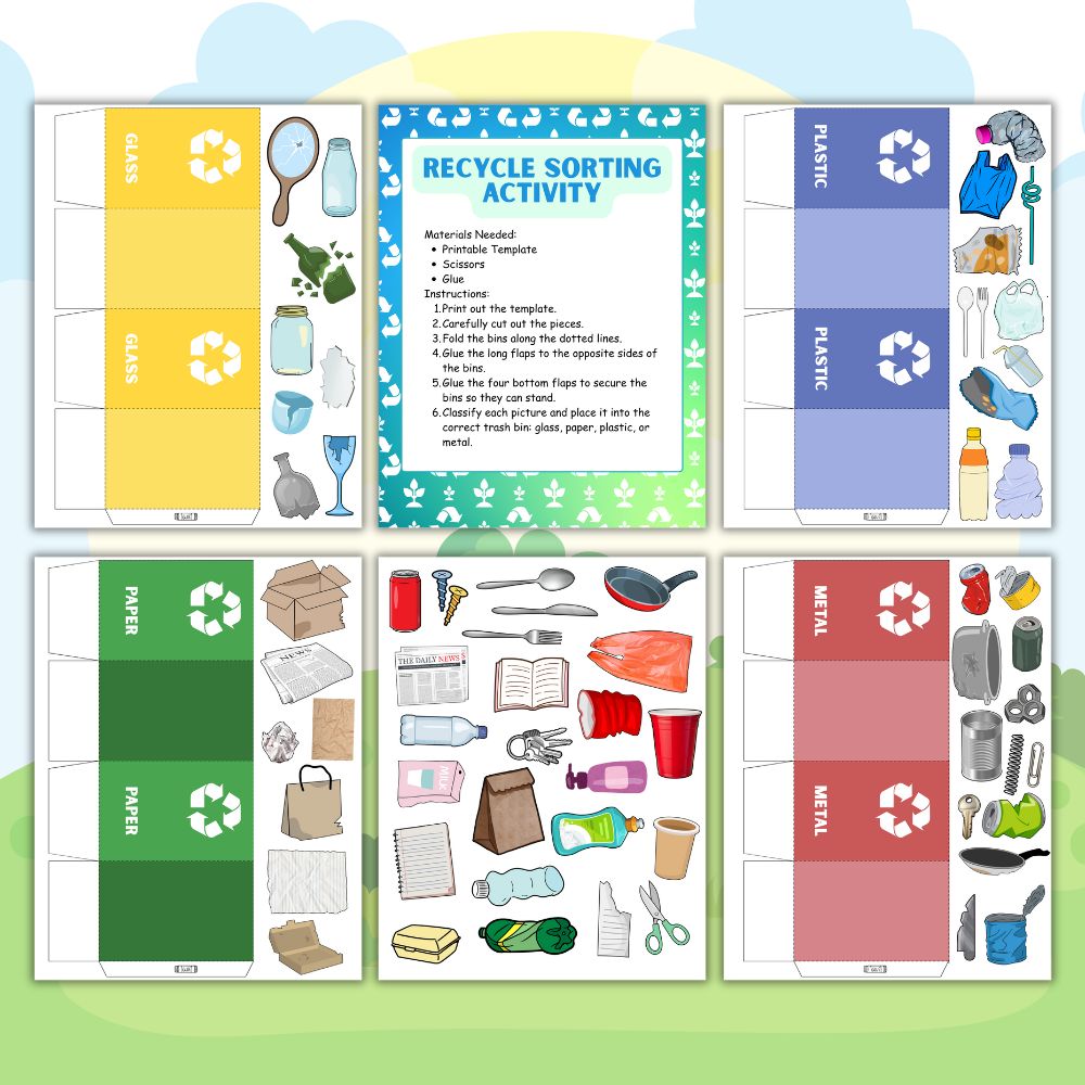 PLR Recycle Sorting Activity