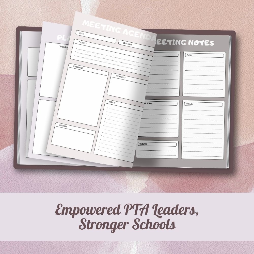 PLR PTA Leader Planner in Rosy Brown