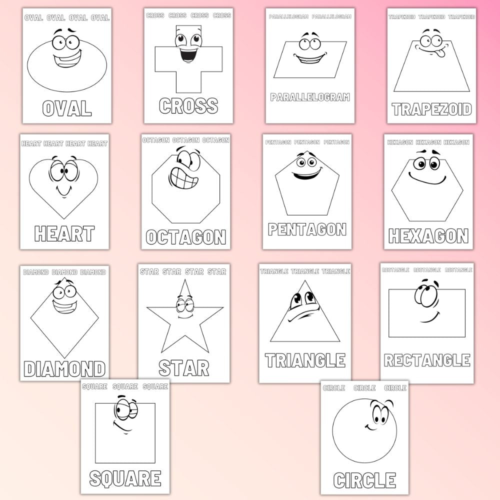 PLR Shapes Coloring Pages