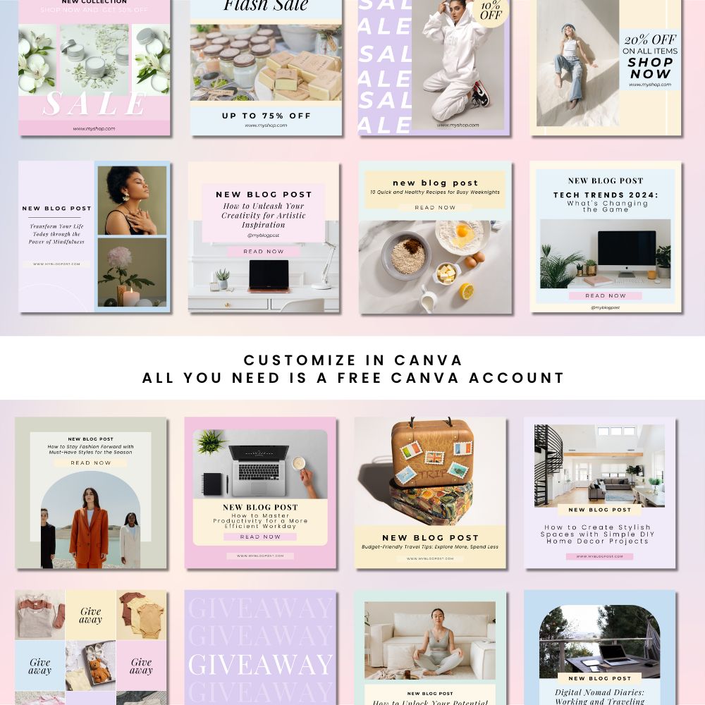 PLR Social Media Templates