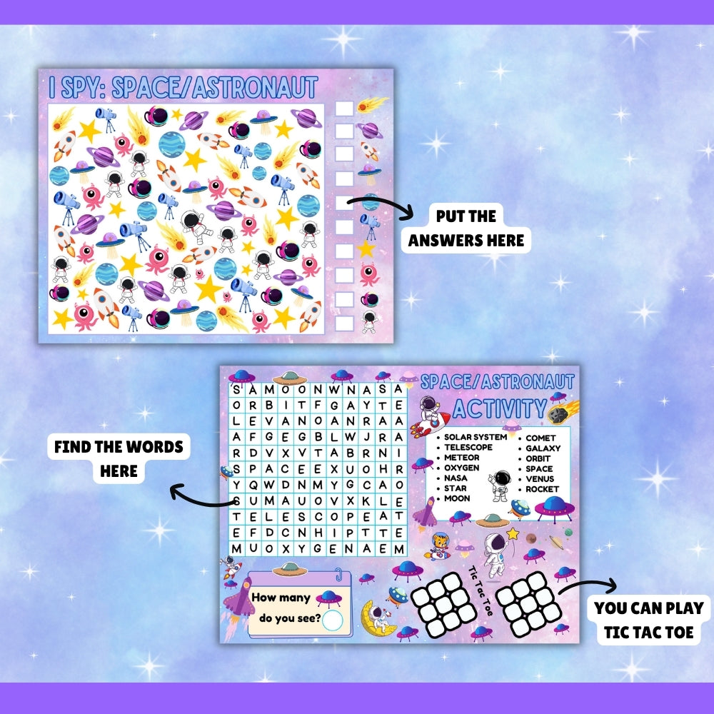 PLR Space Astronaut Kid Craft Bundle