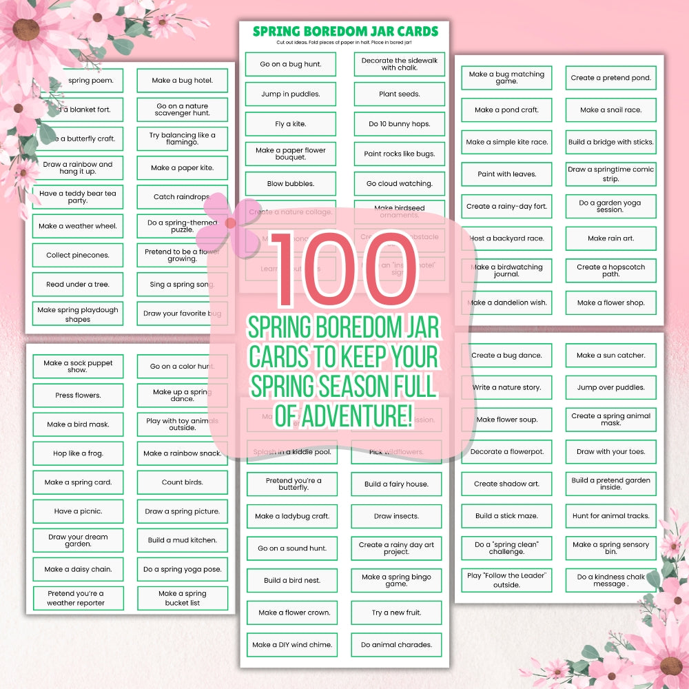 PLR Spring Boredom Buster Pack