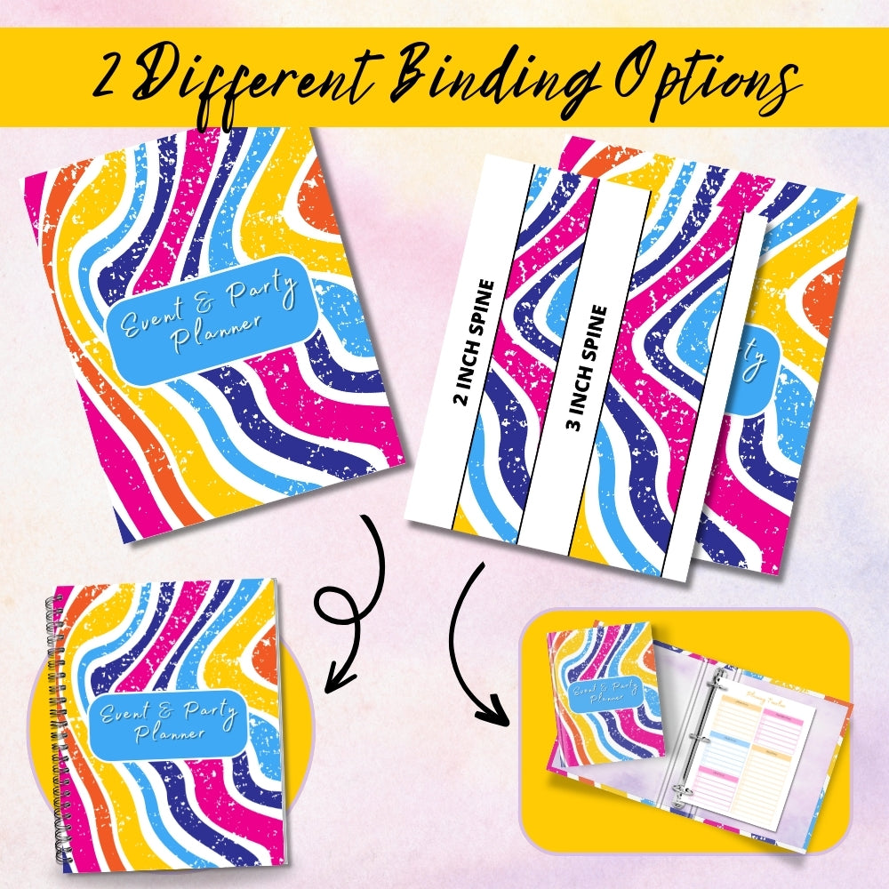 PLR Striped Event & Party Planner