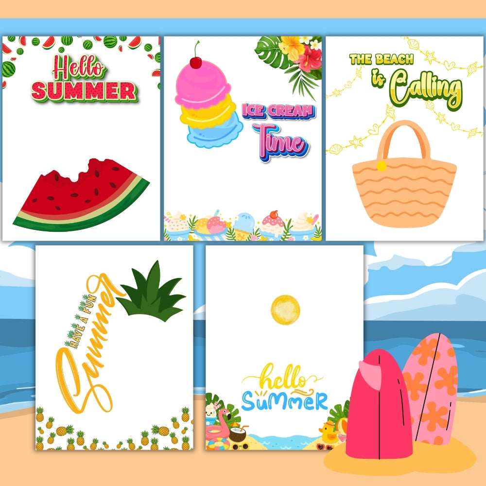 PLR Printable Summer Fingerprint Art