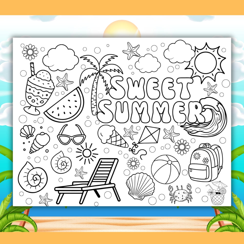 PLR Printable Summer Collaborative Poster