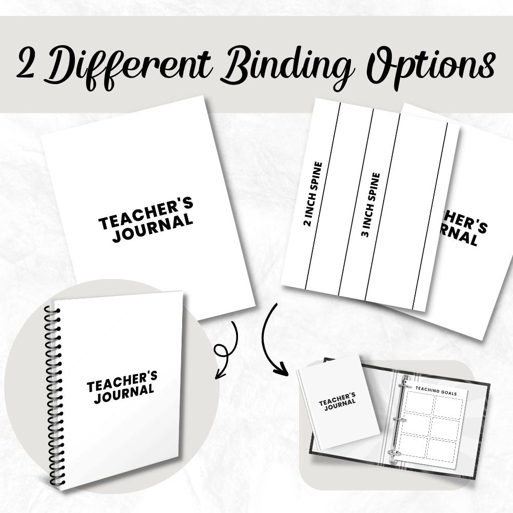 PLR Teacher Journal - Plain Design
