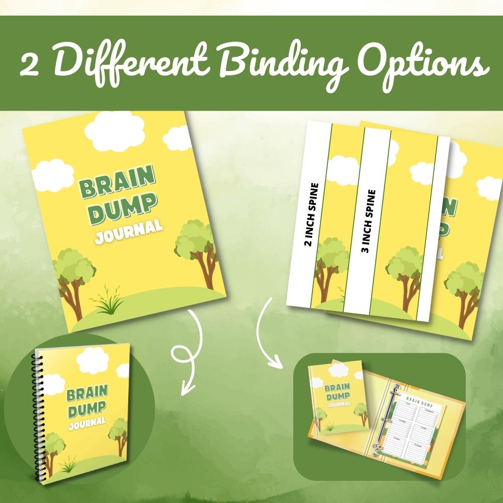 PLR Brain Dump Journal - Tree Design