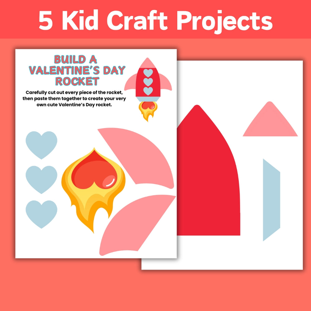 PLR Valentine Themed "Build a" Kid Craft Bundle