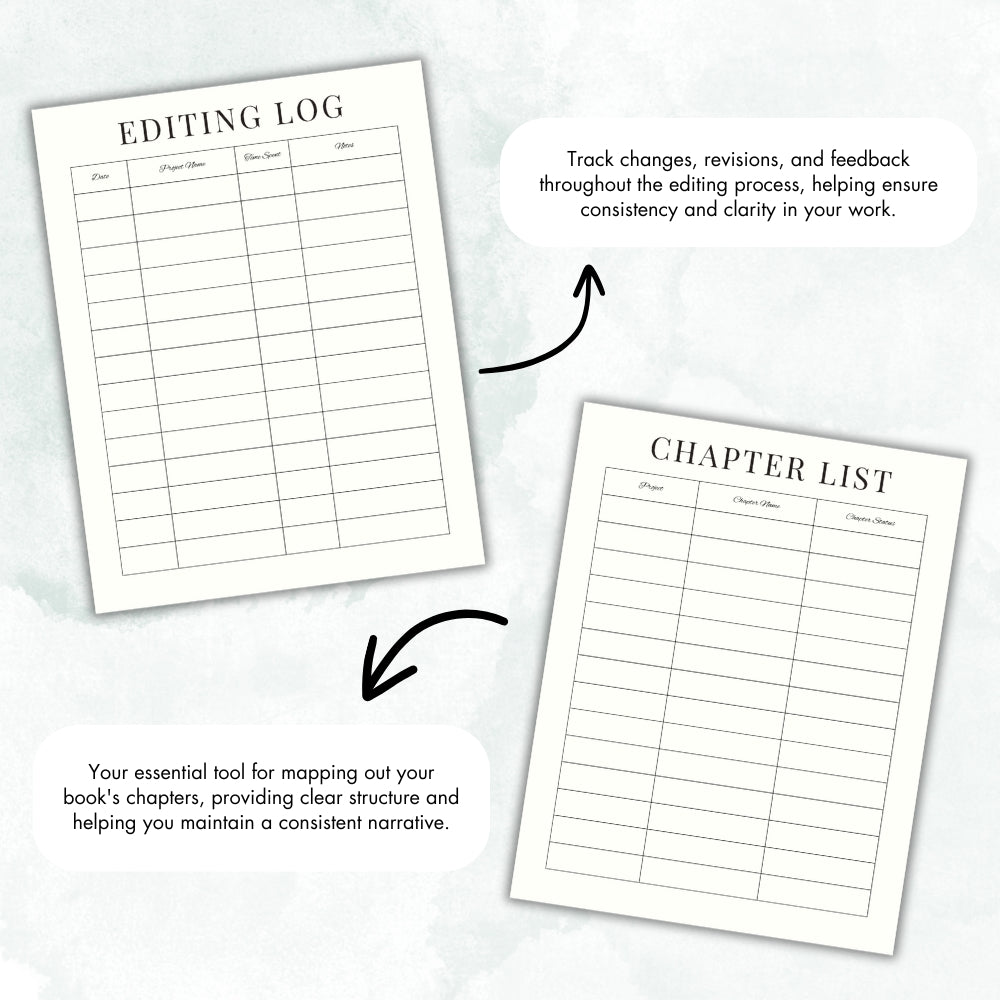 PLR Printable Writer's Planner