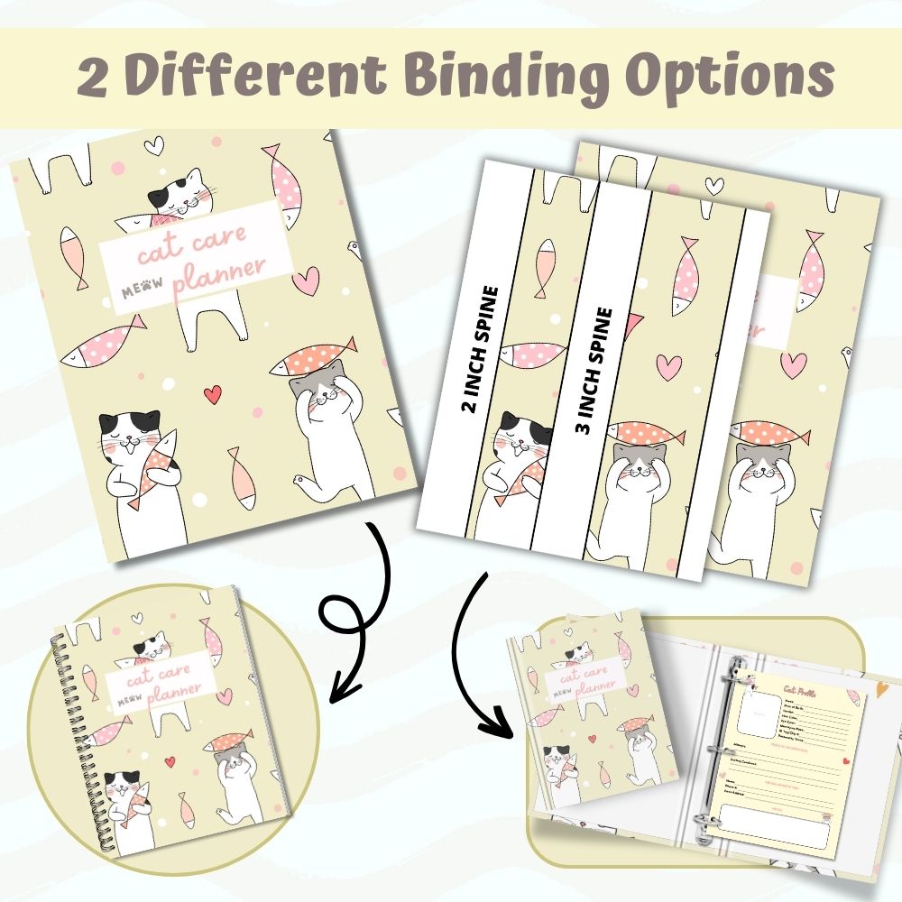 PLR Yellow Cat Care Planner