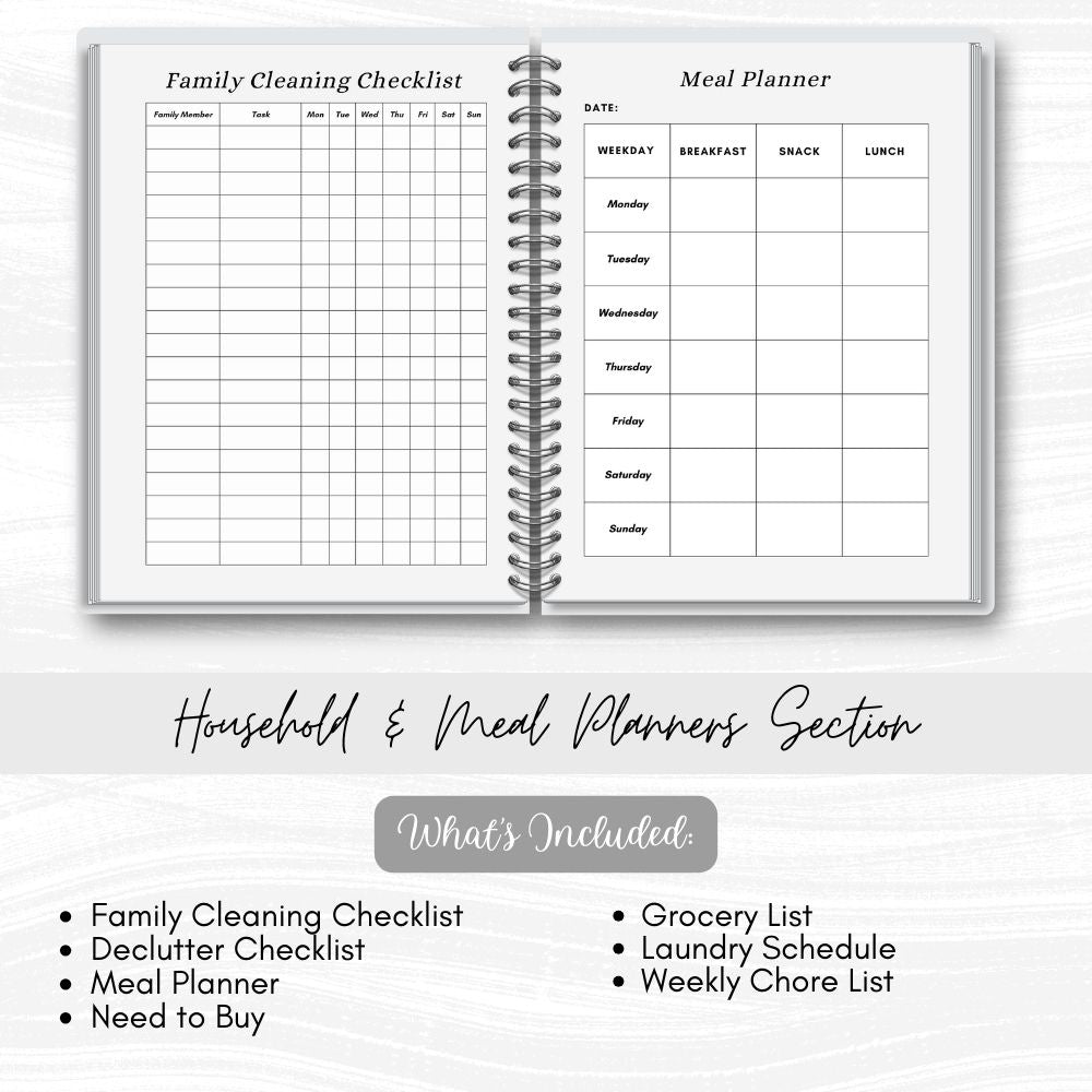 PLR Black and White Mom to Be + Busy Mom Planner
