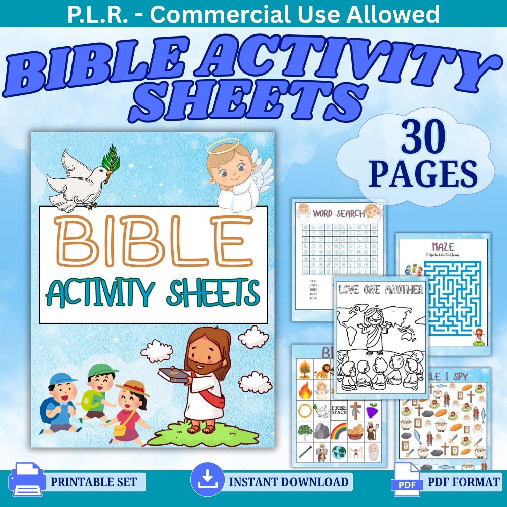 PLR Bible Activity Sheets