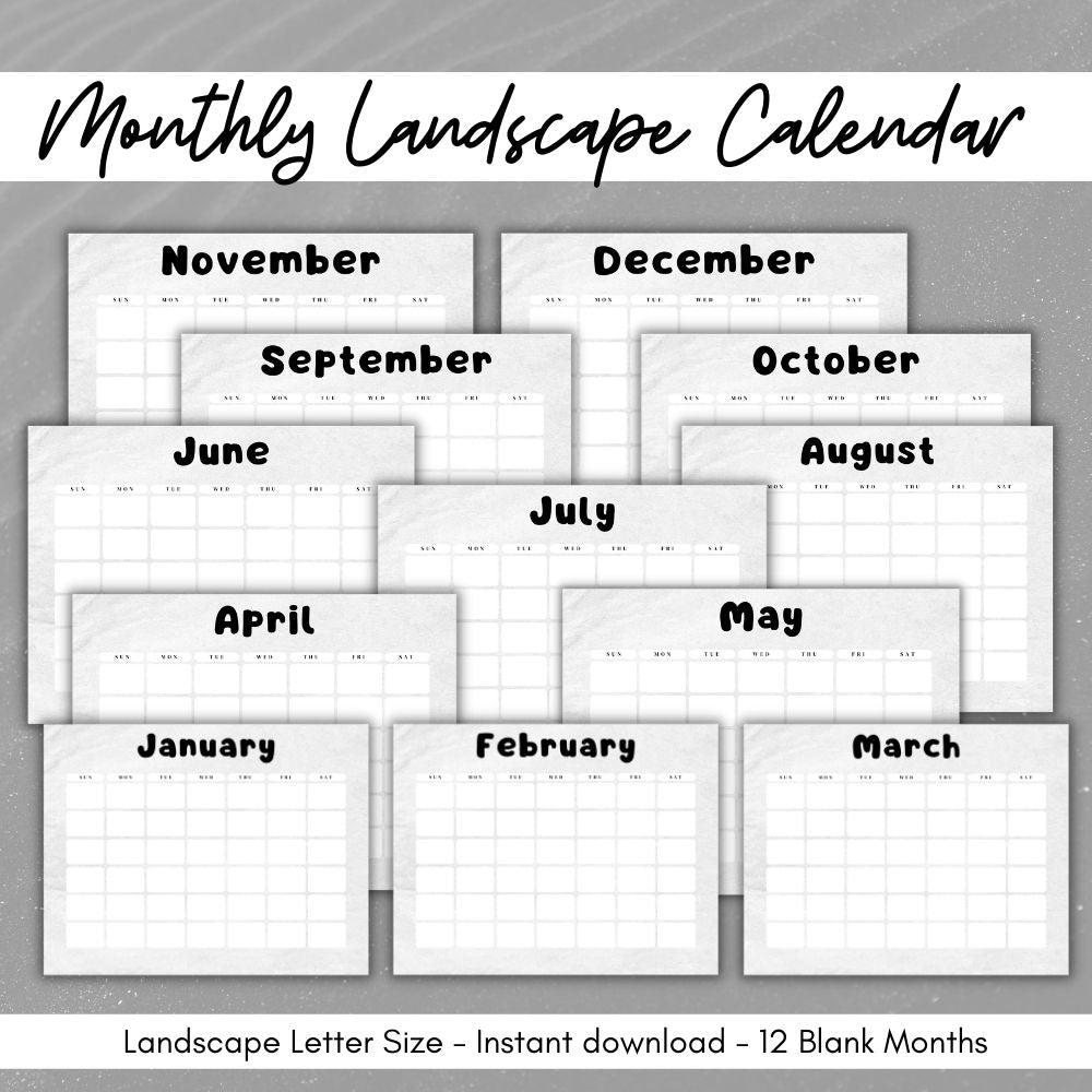 PLR Summer Planner in Black and White