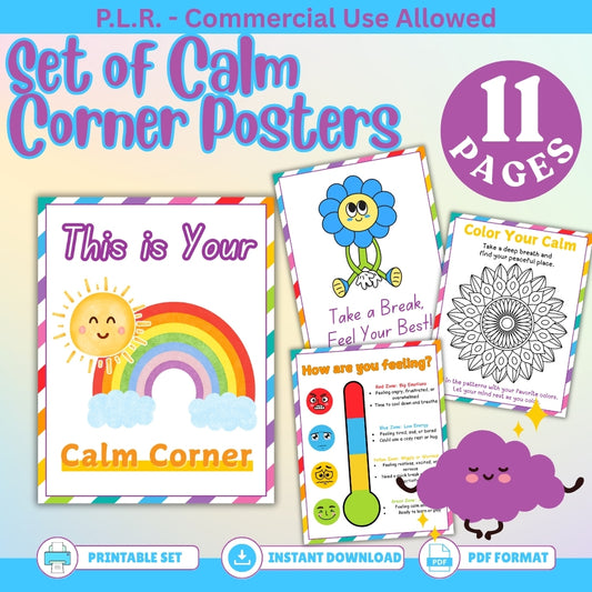 PLR Calm Corner Posters