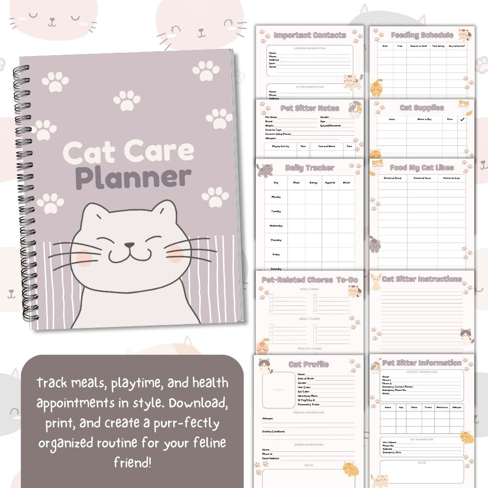 PLR Cat Care Planner