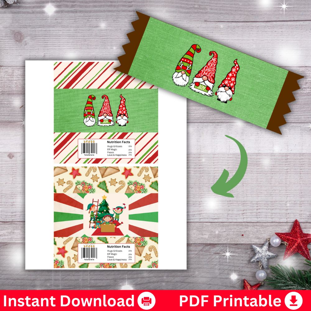 PLR Christmas Candy Wrappers