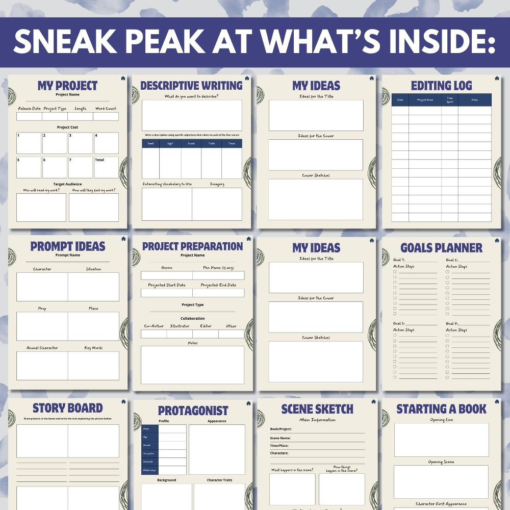 PLR Digital Writer's Planner