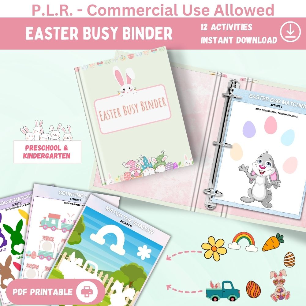 PLR Easter Busy Binder