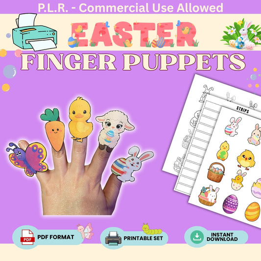 PLR Easter Finger Puppets
