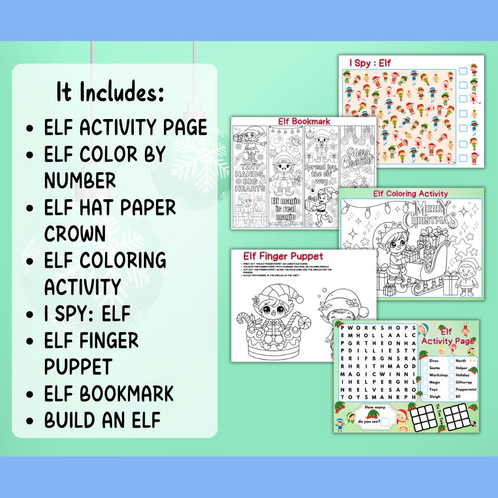 PLR Elf Kid Craft Bundle