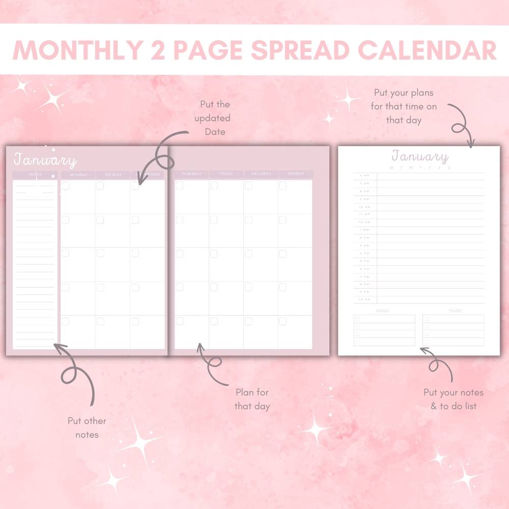 PLR Pink Emergency Planner