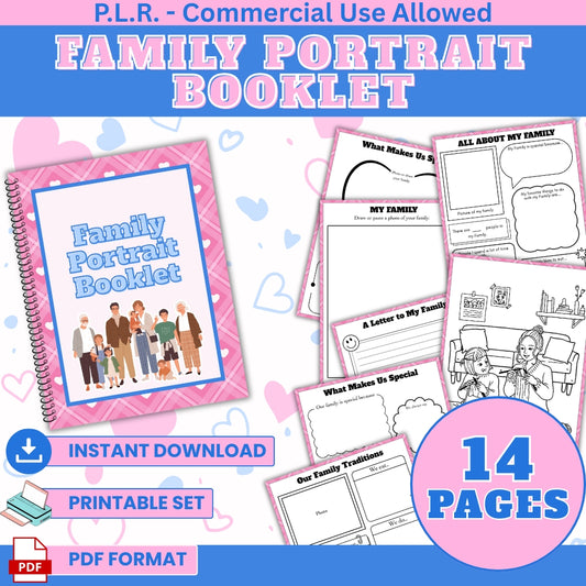 PLR Family Portrait Booklet
