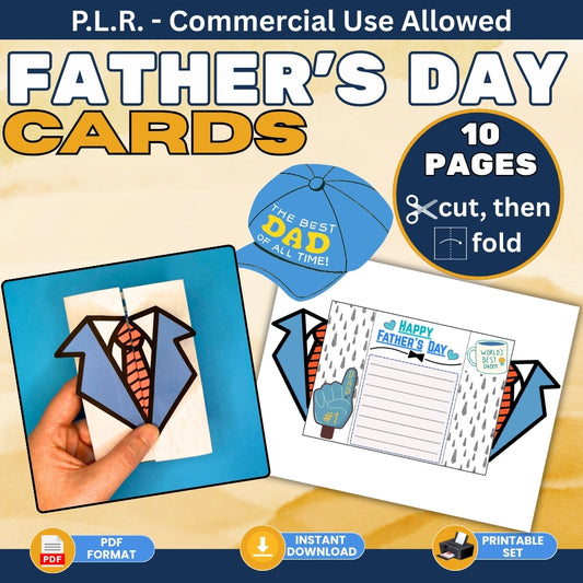 PLR Printable Fathers Day Cards
