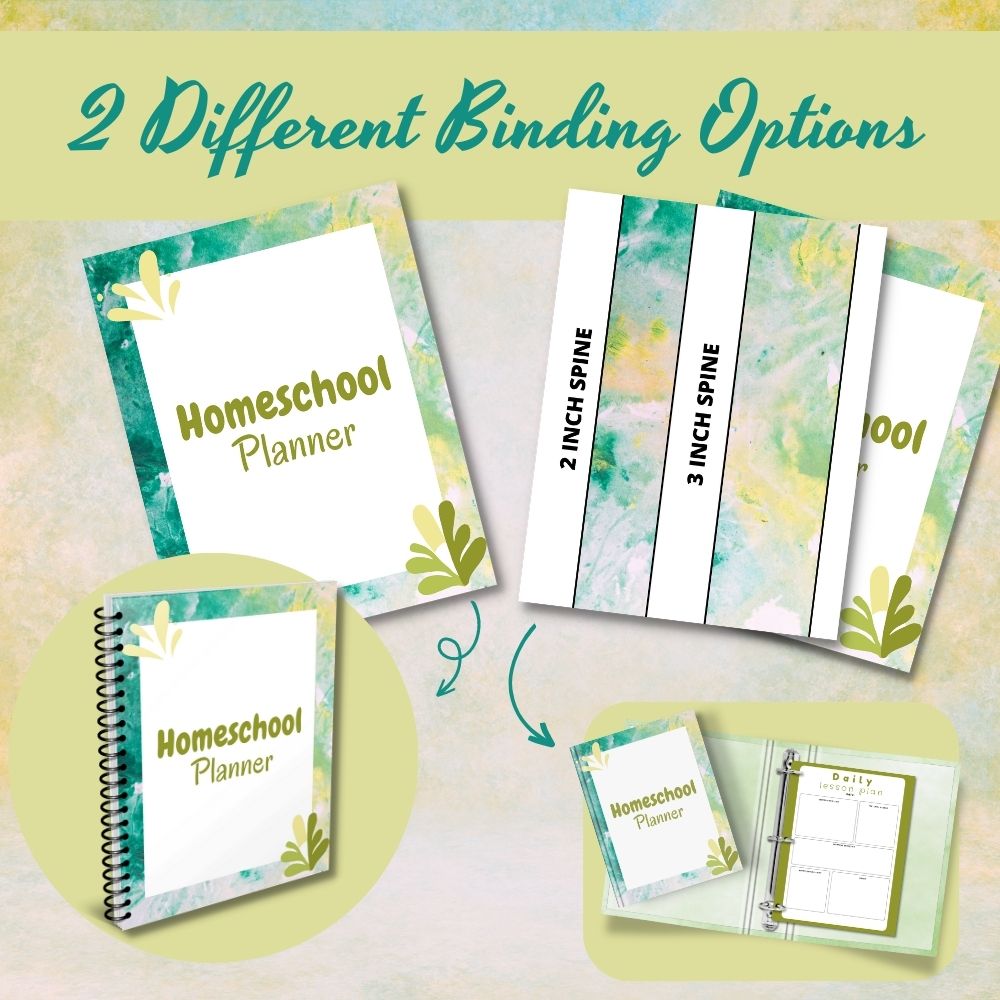 PLR Green Homeschool Planner