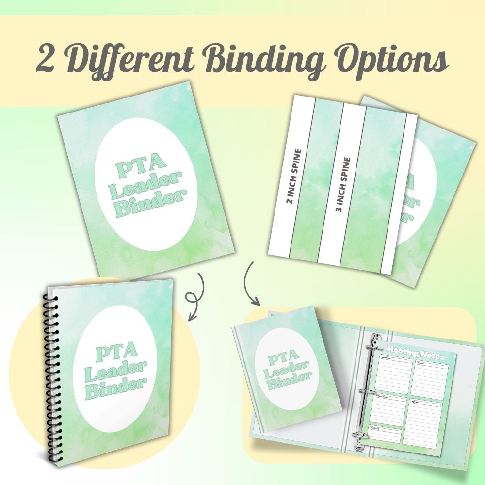 PLR PTA Leader Planner in Green