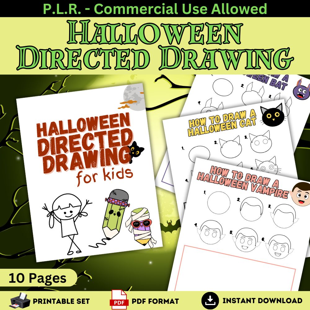 PLR Halloween Directed Drawing