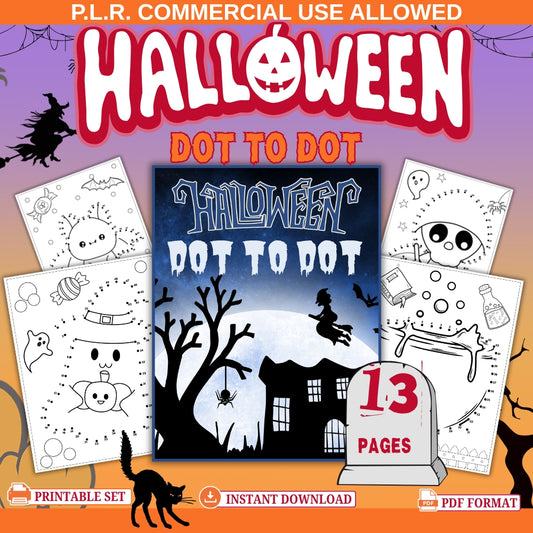 PLR Halloween Dot to Dot