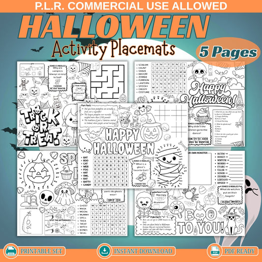 PLR Halloween Placemats