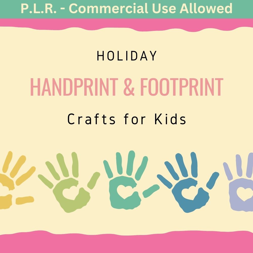 PLR Handprint & Footprint Craft for Kids
