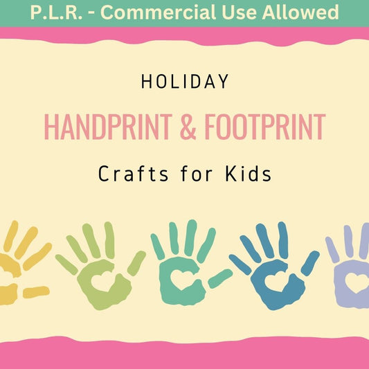 PLR Handprint & Footprint Craft for Kids