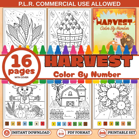 PLR Harvest Color by Number